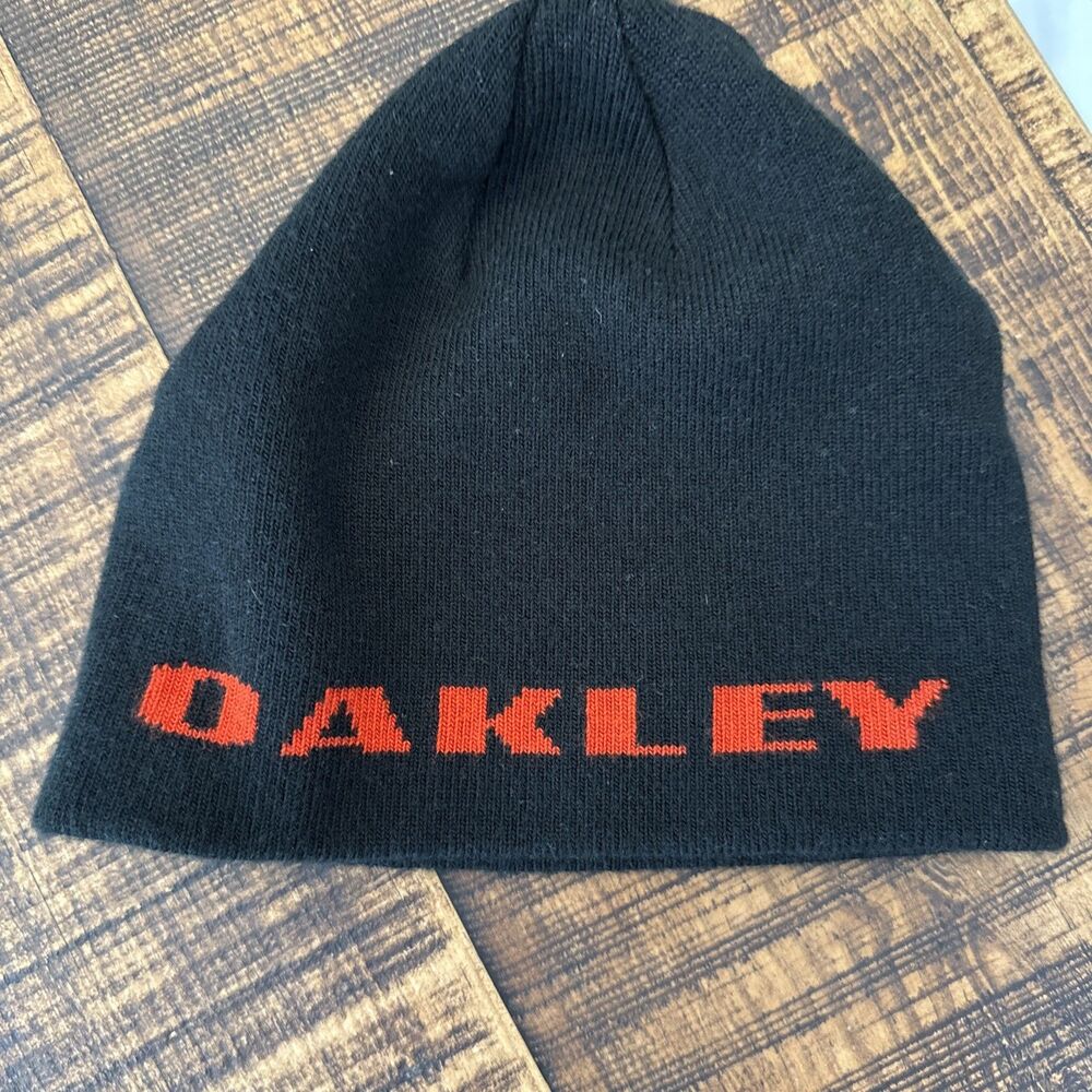 Vintage Oakley Software Beanie Men’s Black One Size Spellout